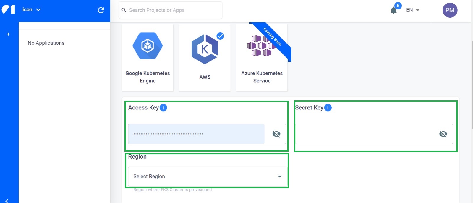 AWS account credentials