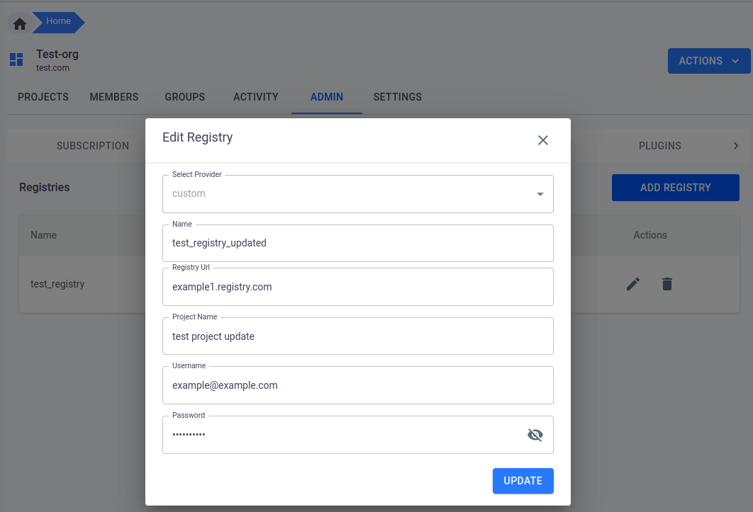 organization registry