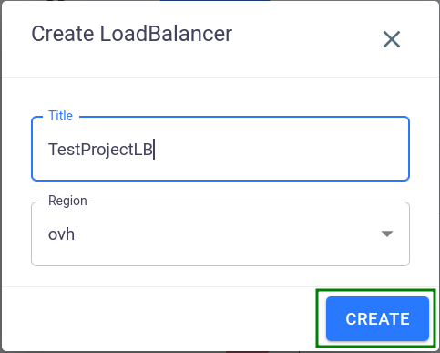 creating load balancer